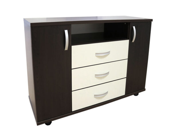 Comoda Laguna wenge cu fildes