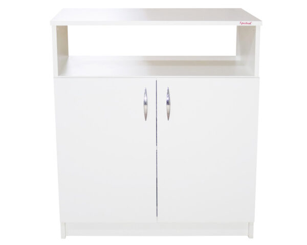 Comoda Soft 2 usi, alb, 75 x 87 x 39 cm