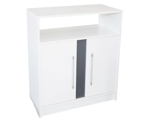Comoda Verona Alb/Gri, 75 x 87 x 39 cm